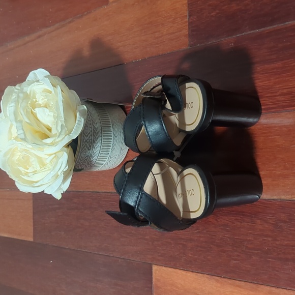 Cole Haan black leather heels sz 6.5 - Picture 4 of 4